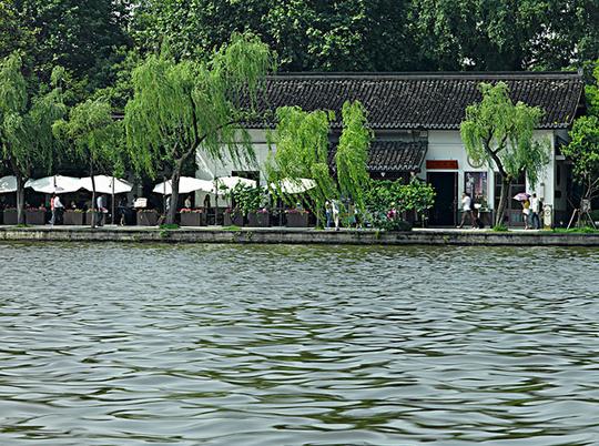 西湖边人行道_图片大全—全景创意图库（quanjing.com）中国领先的正版图片视频素材网站