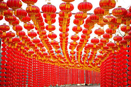 春节喜庆的灯笼_图片大全—全景创意图库（quanjing.com）中国领先的正版图片视频素材网站