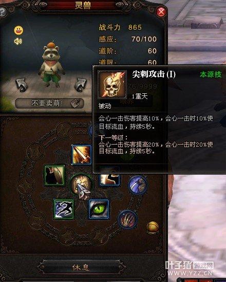 斗战神玉狐的宠物选择一切为了攻速