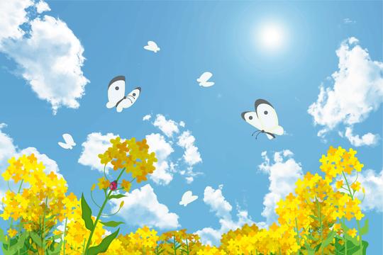 日系动漫漫画樱花天空唯美高清jpg图片ai矢量印刷背景素材(8)