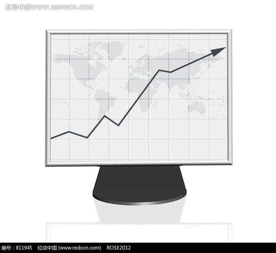 免费素材图片素材商务金融现代商务显示屏上的上升曲线请您分享