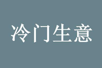 40个偏门冷门生意好项目,真实合法的一年赚200万