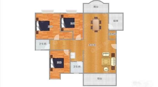 光谷创业街保利茉莉公馆对面金梭花园,大三房两证满五