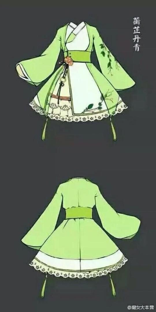 古风裙素材二次元唯美动漫高能