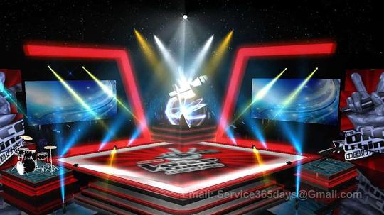 原创作品:3d虚拟演播室场景素材设计