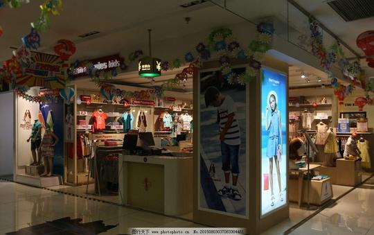 服装店专卖店时装店童装童装店摄影生活素材