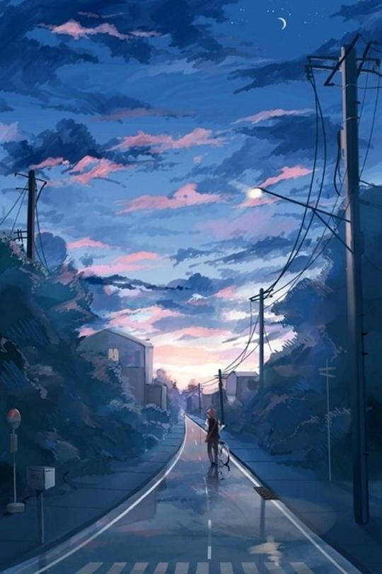 回家的路上,一道人影渐行渐远