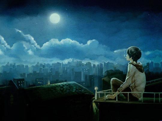 夜晚一个人心累伤感的说说短语大全