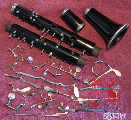 黑管,中音单簧管,低音单簧管维修,修理-200元