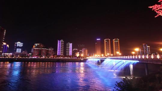 绵阳大桥宣传片夜景实拍视频素材短片_1920x1080_高清