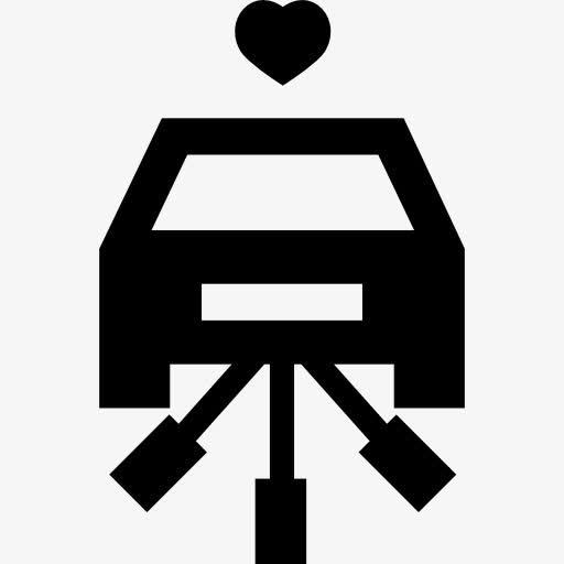 婚车图标免抠素材免费下载_觅元素51yuansu.com