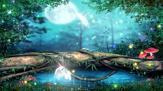 梦幻森林led动画视频背景素材