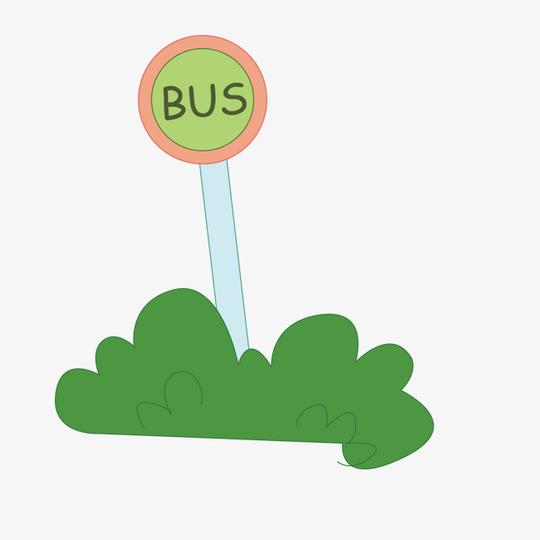 公交站牌卡通插图矢量素材图片免费下载高清装饰图案psd千库网图