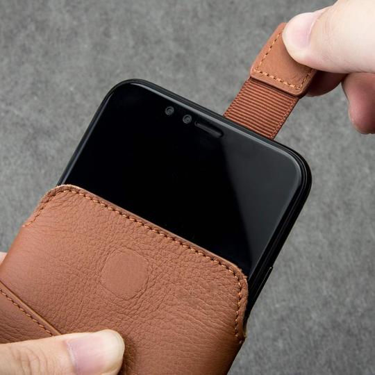 萍果iphonex手机包纯皮质皮袋子苹果xs手机袋真皮套手包保护套平