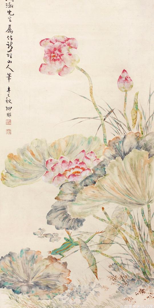 【陆抑非《花鸟图》】陆先生的画,清绝秀巧,生意盎然,他是下笔成珍