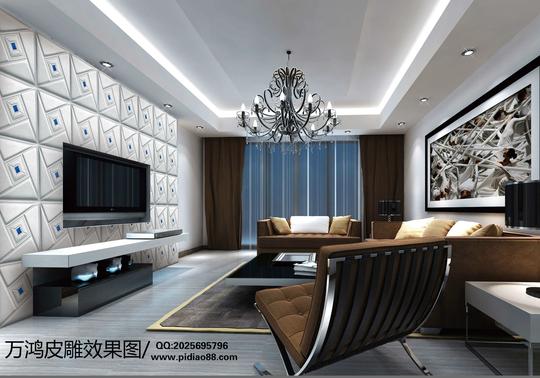 装饰建材万鸿皮雕软包代理加盟专业快速装修建材皮雕软包哪家好