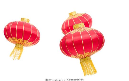 红灯笼过节春节喜庆红色中国民俗摄影生活素材