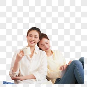 居家女闺蜜休闲生活图片下载