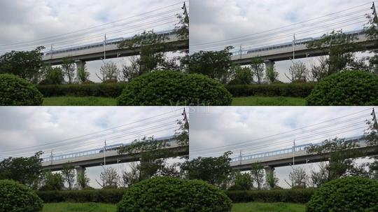城市轻轨列车驶过_3840x2160_高清视频素材下载(编号
