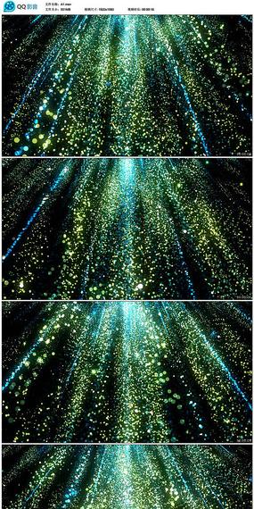 唯美3d全息粒子雨帘浪漫视频