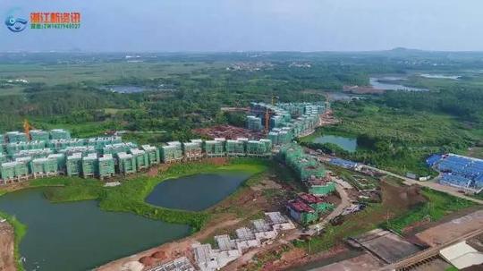 航拍遂溪养老休闲产业基地——玥珑湖