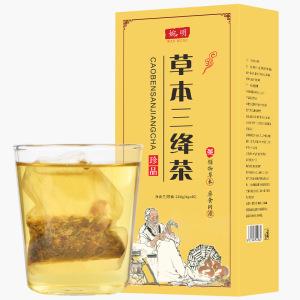 婉明草本三绛茶决明子山楂沙棘杭白菊荷叶葛根牛蒡青钱柳叶茶150g