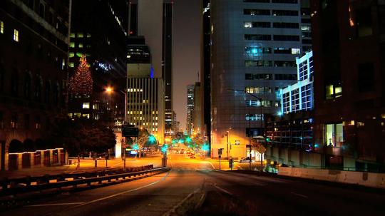 夜晚公路汽车街景延时拍摄_1920x1080_高清视频素材