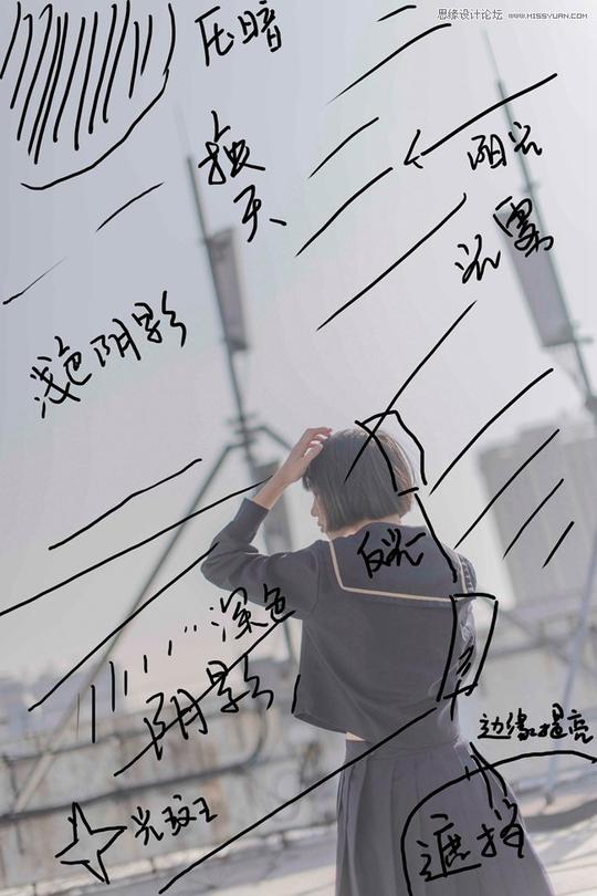 photoshop给灰蒙蒙的人像照片添加新海诚风ps教程思缘教程网