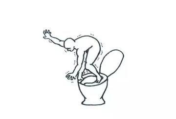  搞笑女孩拉屎大便动态表情包