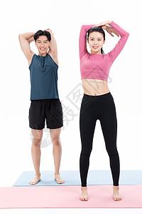 青年夫妻健身锻炼图片下载
