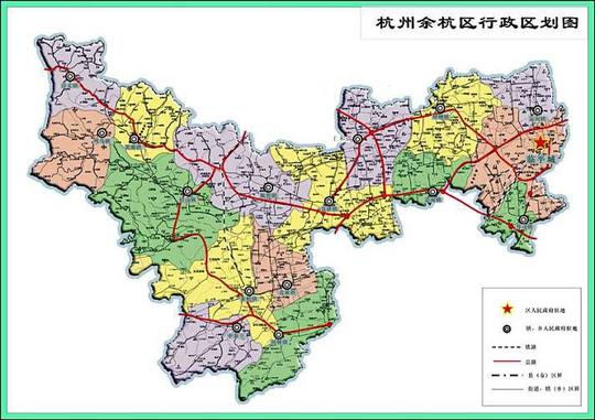 余杭区的行政区划