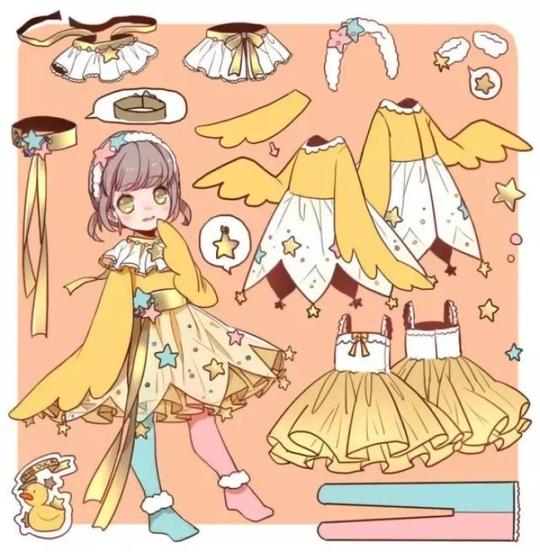 服装设计萝莉动漫素材