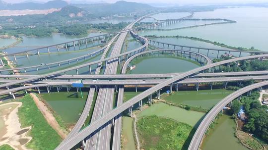 7k安徽铜南宣高速公路航拍_2704x1520_高清视频素材