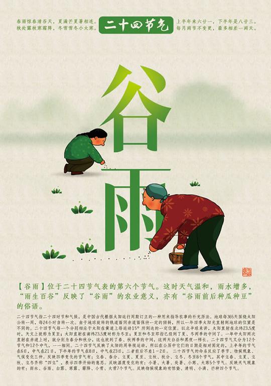 二十四节气图片二十四节气之谷雨图片psd分层素材下载素材之家