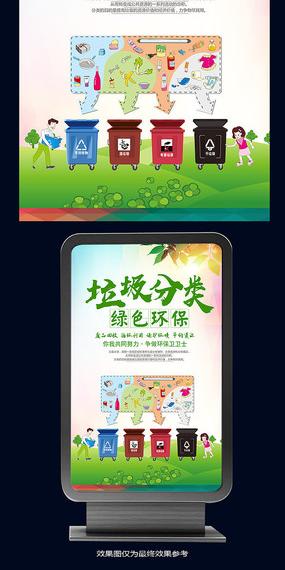 垃圾分类环保公益宣传海报