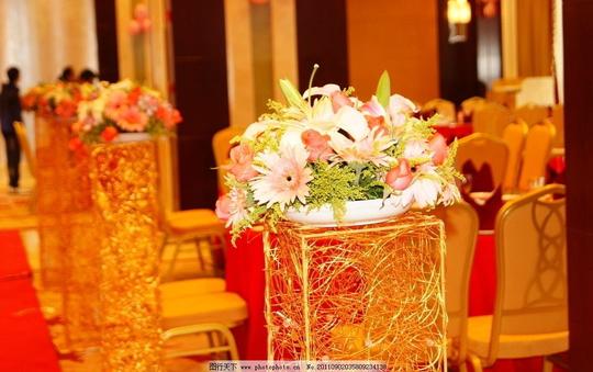 婚宴素材结婚酒席喜宴好日子酒店内景婚礼生活百科生活素材