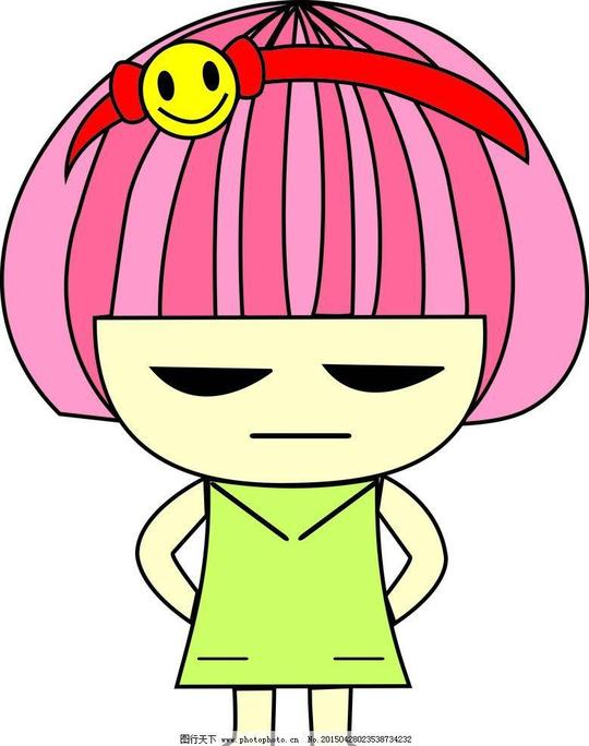 愤怒的小孩小女孩图片素材个性图生气的小孩可爱女孩