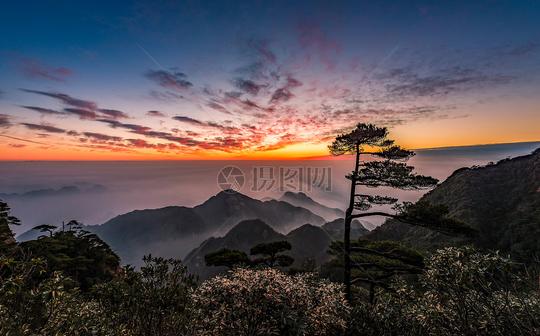 三清山日出云海自然美景