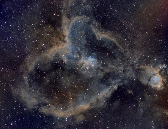 探索银河倾听ic1805心脏星云的跳动-zwoasi天文相机深空摄影