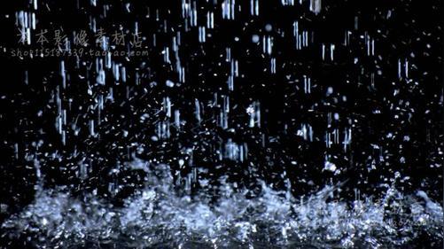 视频素材6款水溅雨水下雨雨滴涟漪暴雨水花溅起led大屏幕背景