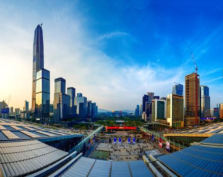 深圳中心区全景大图--汇图网huitu.com