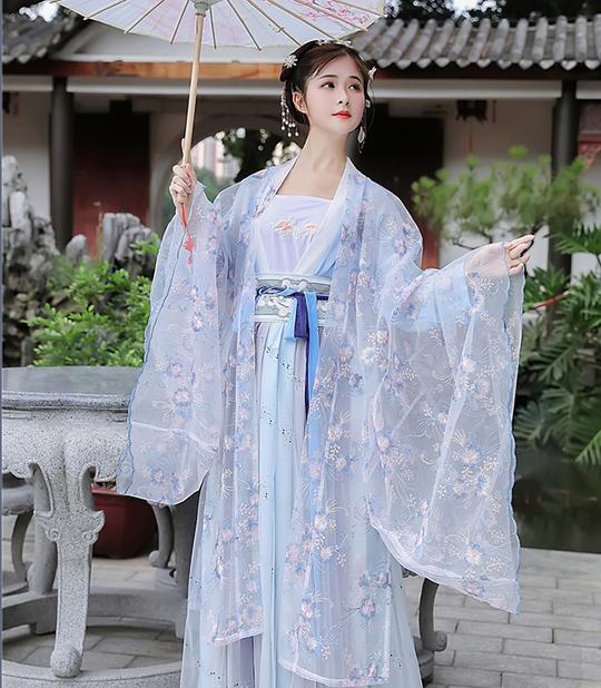 古装女汉服大人明晋制超仙气飘逸全套小个子古装初中生中秋风