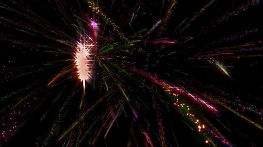 4k彩色粒子烟花爆炸特效_3840x2160_高清视频素材下载
