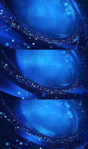 唯美梦幻舞台背景蓝色粒子上升歌曲背景led视频素材浅蓝色粒子线条