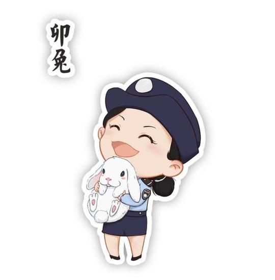 中国警察版十二生肖微信头像