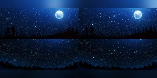 梦幻般绚丽闪闪星光浮云飘游灿烂星空唯美变化动态背景视频素材