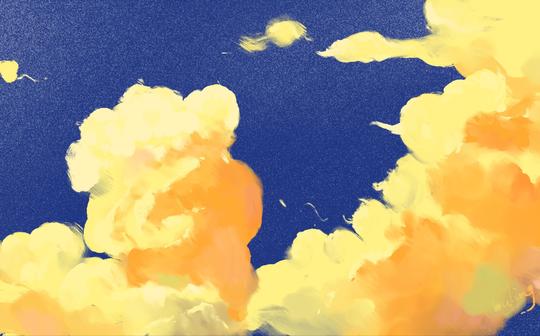 【procreate】心向自由-天空这样画也可以!新手友好ipad教程