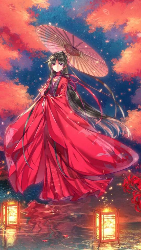 古风动漫图片:长发美男子