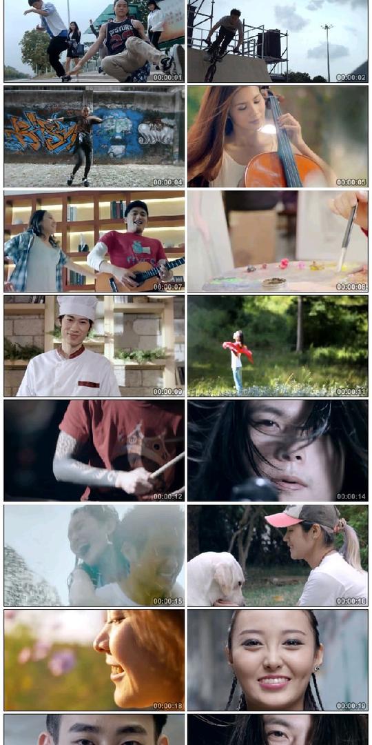 年轻人个性青春活力舞蹈人物笑脸微笑笑容美好生活高清视频素材