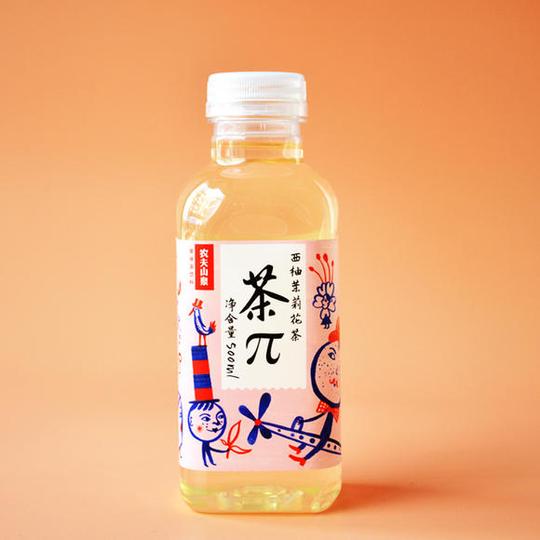 新包装bigbang代言农夫山泉茶π茶派四个口味500ml*4瓶包邮